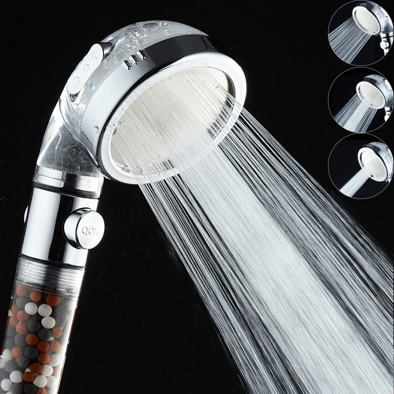 Dropshipping 300 Holes ShowerHead LED Water Temperature Control Shower Head with TheLowest Price The Fastest Delivery