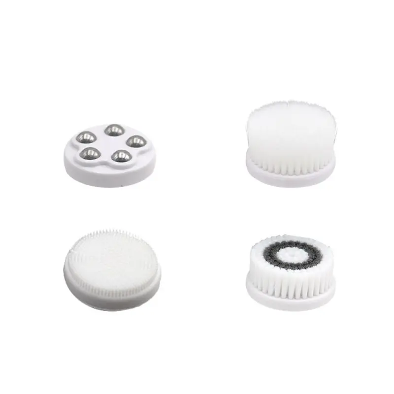 Электрическая щетка для лица 4 в 1, зарядка от USB, 4 головки, 19QE