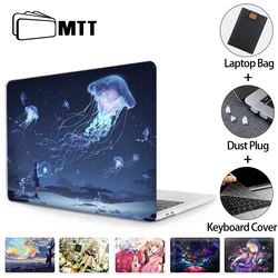 MTT Laptop Case For Macbook Air 13.6 M1 M2 Pro Retina 13 14 15 16  Funda With Touch Bar Anime Cover Laptop Sleeve Bag  2022 2023