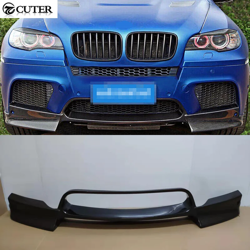 E71 X6M E70 X5M Ak Style Carbon Fiber Front Bumper Lip for Bmw E71 X6M Front Splitter Body Kit 2008-2014