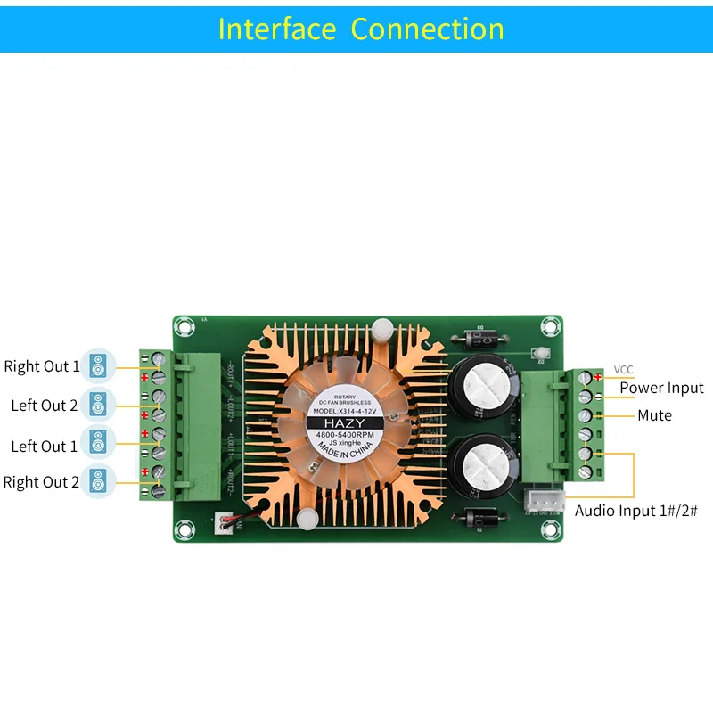 UNISIAN 4X40W Усилитель мощности звука Четырехканальные усилители TDA7388