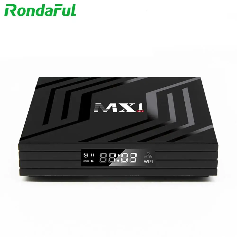 Digital TV Box Android 9.0 Set-top Remote Control Durable Network Converter Box Media Player Recorder RJ45 10/100M