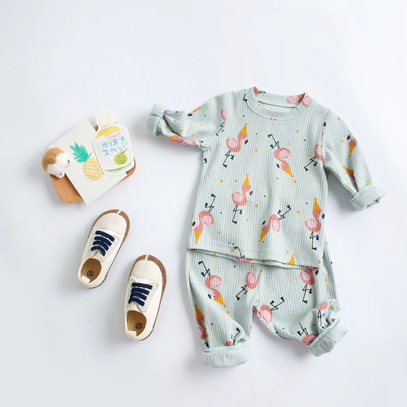 MILANCEL Baby Pajamas Set Cartoon Sleepwear