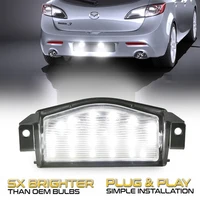 Luces LED traseras para matrícula de coche, 2 piezas, sin Error, para Mazda 3 M3 2009-2013 y Mazda 2 M2 2011-2013, BS1E-51-274E