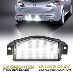 2Pcs NO Error LED Car Styling Rear License Plate Lights BS1E-51-274E|F For Mazda 3 M3 2009-2013 & Mazda 2 M2 2011-2013