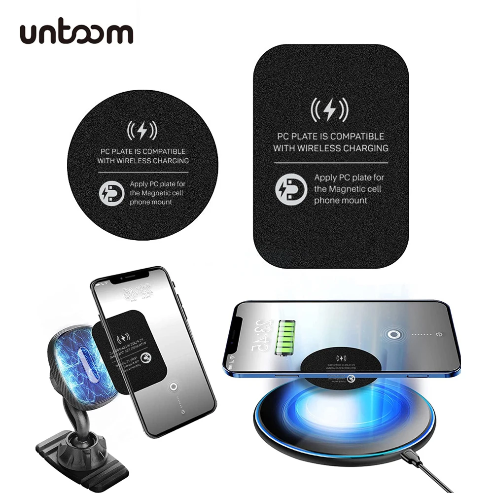 Metal Plate Disk Iron Sheet for Magnetic Car Phone Holder Support Wireless Charging for iPhone 13 14 15 Pro Max Xiaomi Samsung