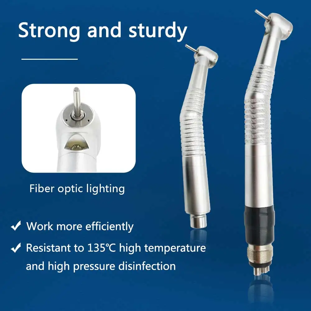 High Quality Dental LED High Speed 3 Water Spray Handpiece 2 Hole/4 Hole Dental Quick Coupler Material