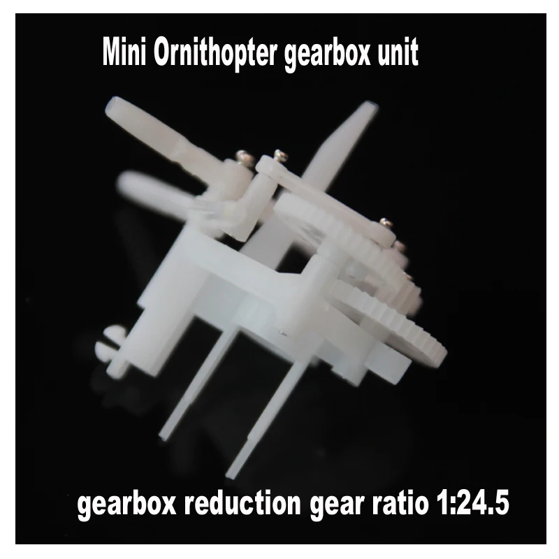 Mini Ornithopter deceleration components gear set Flapping wing 6.0mm brushed motor reduction ratio 1:25.4 gearbox set