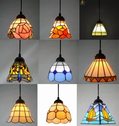 Spain Minimalist Retro Nostalgia Tiffany Chandelier Too Small Props Bar Restaurant Decorated Windows Water Tank Corridor