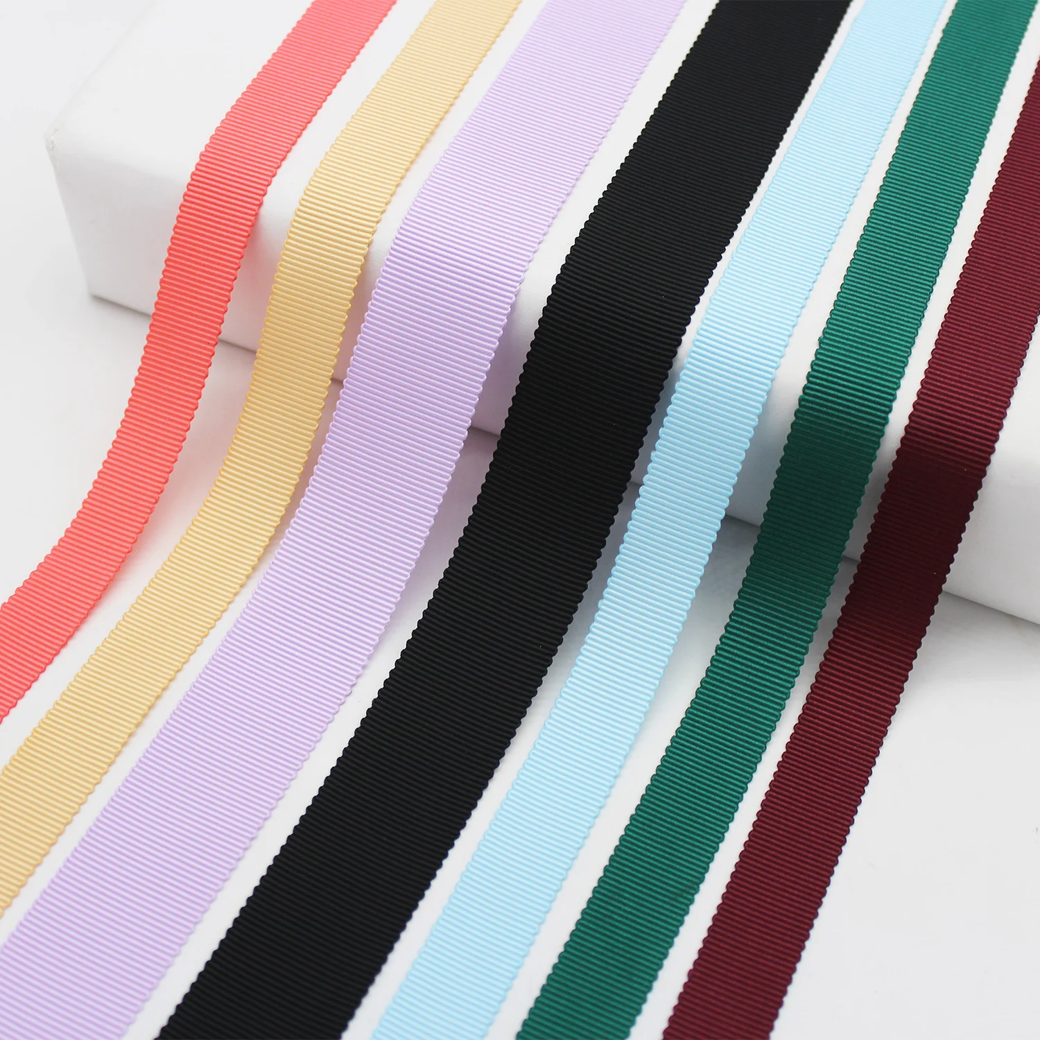 10Y 2022 Fashion Color Spring Summer Petersham Ribbon Polyester Fabric DIY Bows Crafts Accessories 9MM 13MM 16MM 25MM 38MM 50MM