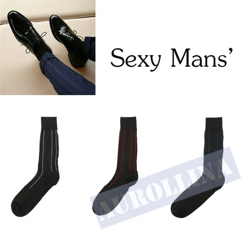 Formal Dressing Mid Calf Sock Leisure Japan Fashion Gay Socks Sheer Stunning Red Limited Men Dress Socks Hot Mature Male Hormon