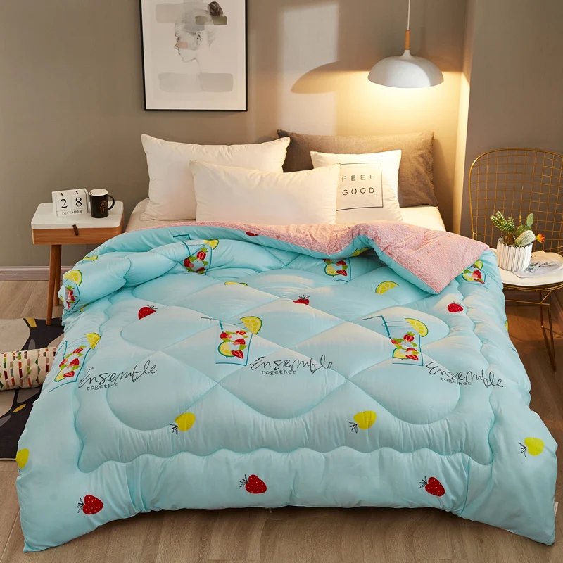 

Mulity-choose Winter Comforter Warm And Comfortable Comforter For Christmas Gift 100% Superfine Fiber Polyester Quilt Cute Style