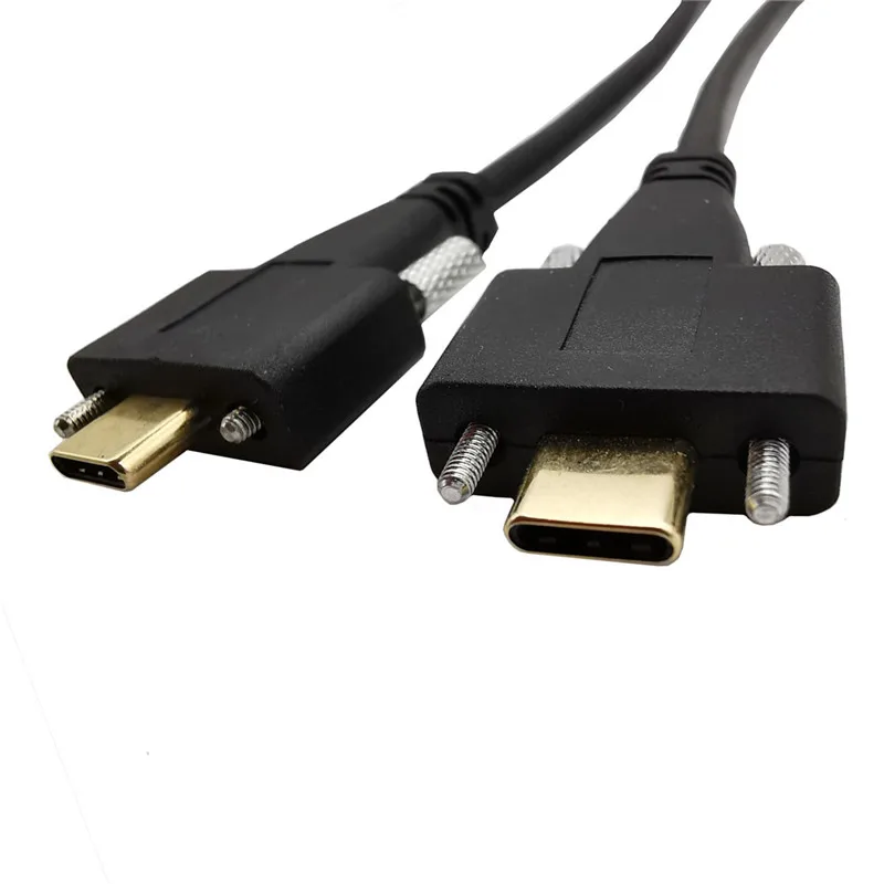 

USB 3.1 Type-C Male to USB-C Male Data with screw Cable 0.3m 1.0m 2.0m