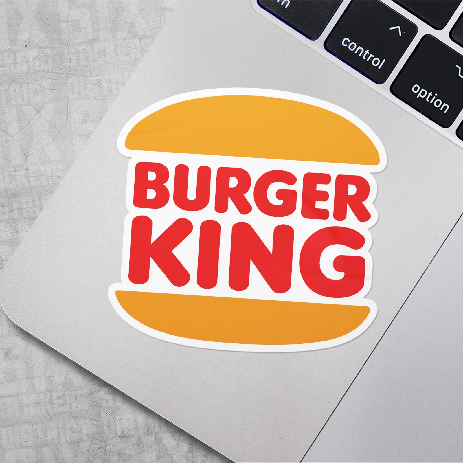 Burger King Vinyl Decal Sticker Logo Laptop Bottle Car Window BK Whopper Stickers for Cars, Motos, Laptops,  Industry