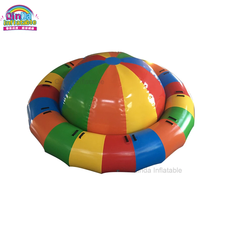 

Water Park Inflatable Spinner Toys Flying Disco Boat Inflatable Water Towable Boat