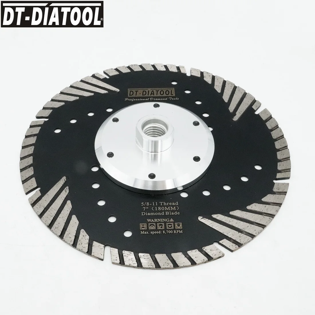 DT-DIATOOL 2Pcs 180Mm Hot PressedใบมีดDiamond Turbo Slantฟันป้องกันสำหรับคอนกรีตกระเบื้องหินอ่อนหินแกรนิตก่ออิฐ