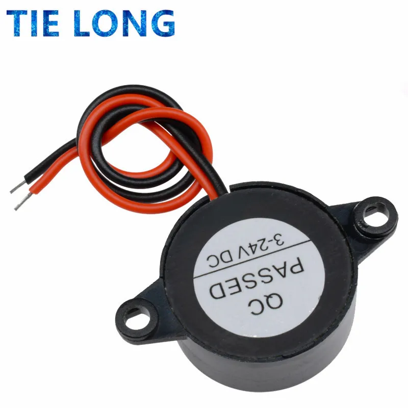 SFM-20B DC3-24V Bền 3-24V Piezo Điện Tử Còi Báo Động 95DB Âm Thanh Liên Tục Beeper Cho Arduino Xe Van