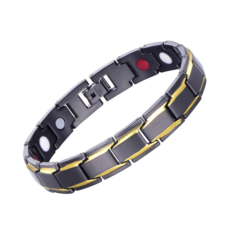

Men's Health Bracelet Men's Bio Energy Magnetic Bracelet Stainless Steel Radiation Protection Health Care Bracelet