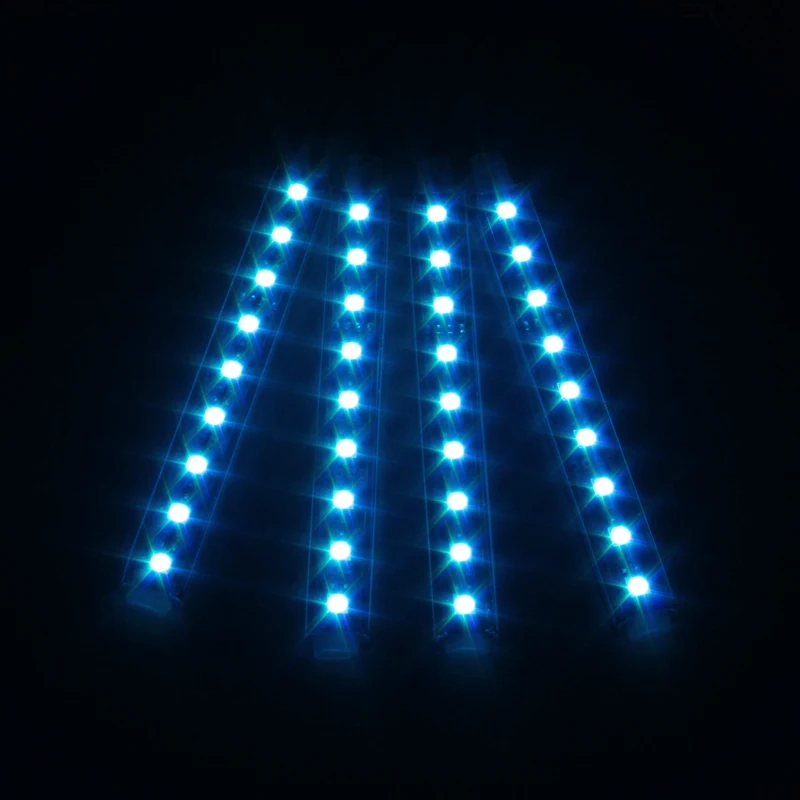 1 세트 10W 5050 자동 LED RGB 인테리어 층 장식 DC 12V 9 SMD 분위기 스트립 통로 데코 플로어 라이트 원격 제어