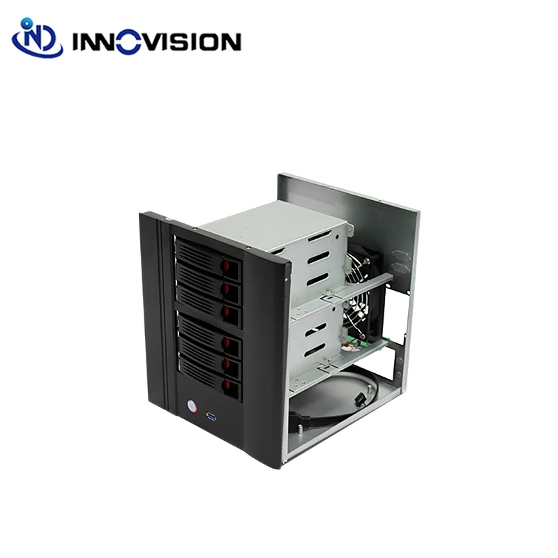 Nas 6 Bay Server Case Netwerk Nas Storage Server Mini Itx Case Met Hot Swap