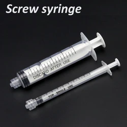 Seringue d'injecteur de poulet en plastique, outil de propornutritionnelle, vis de mesure de remplissage, 1ml, 2ml, 5ml