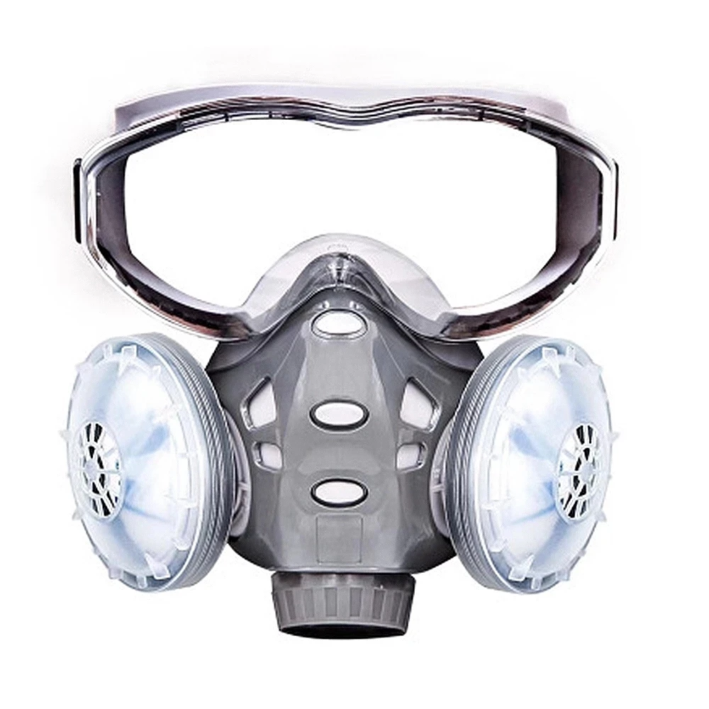 8200 Anti-Virus And Dust-Proof Mask Half-Face Protection Chemical Respirator With Filter Safety Goggles Industrial Spray Paint