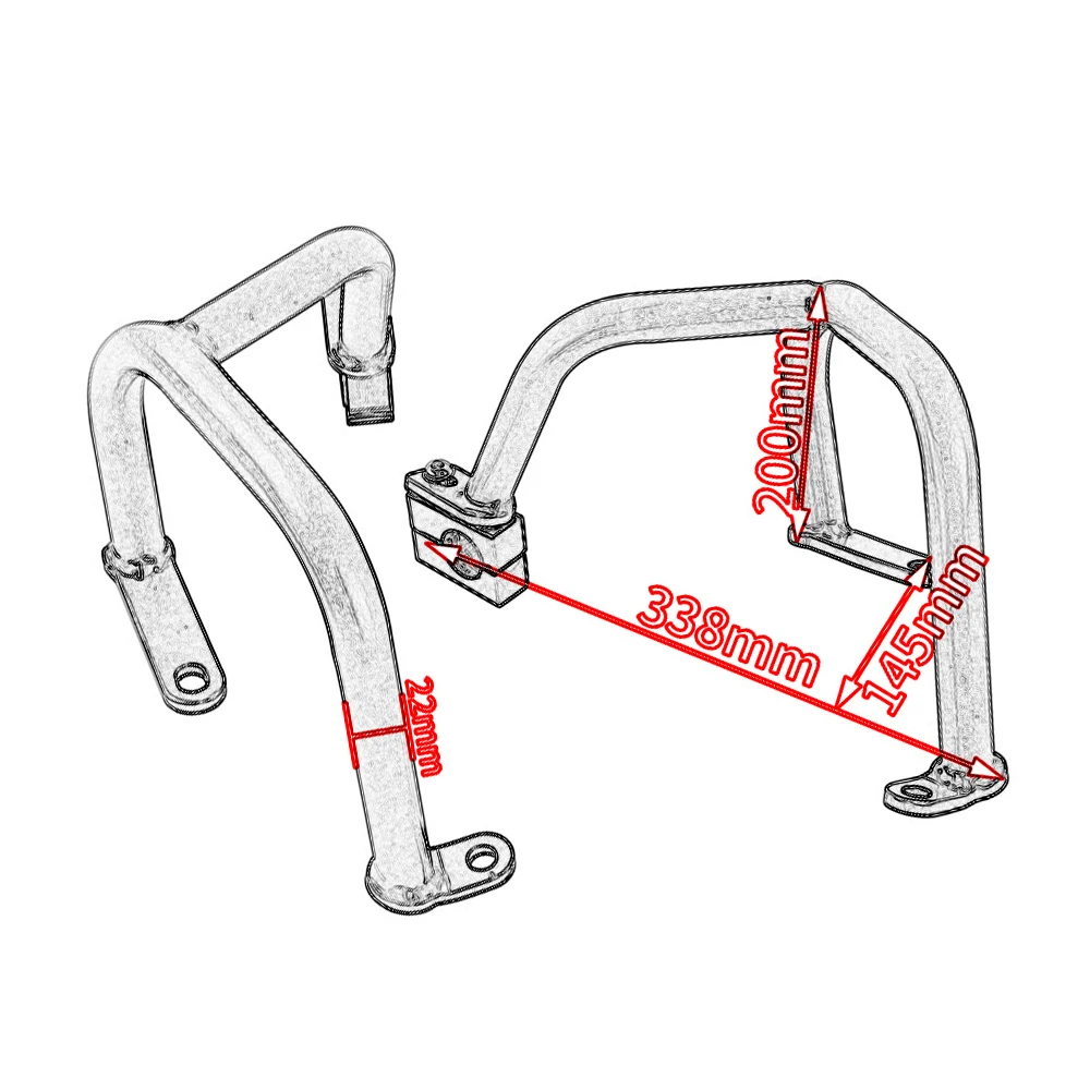 Engine Falling Protection Frame For Honda CB 300 R 18 2019 2020 2021 CB 300R, Motorcycle Accessories, CB300R