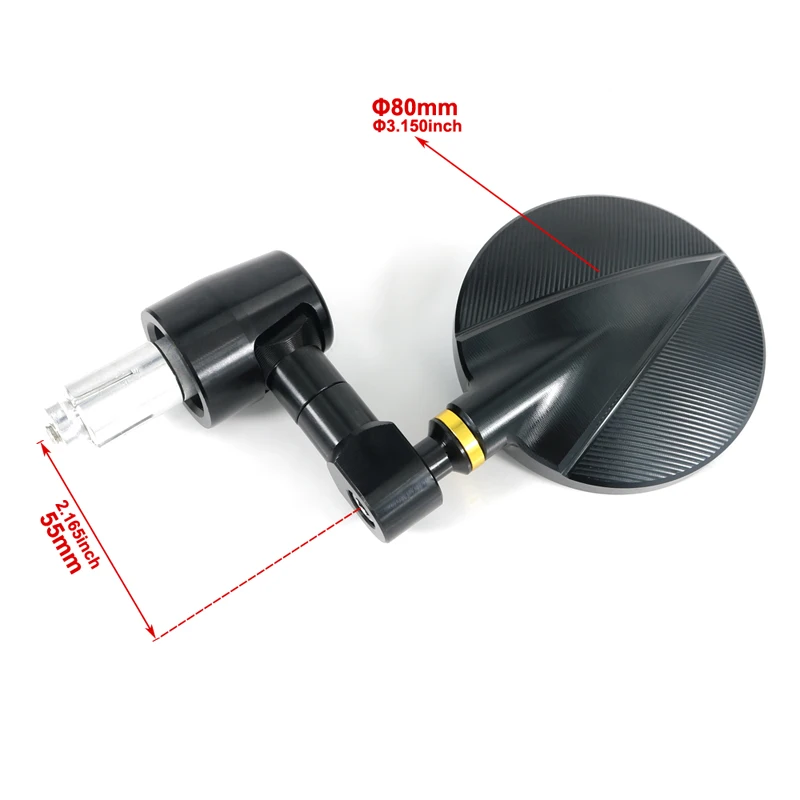 Para dacati streetfighter 848 2013-2021 streetfighter s 2009-2015 motocicleta cnc lidar com barra espelhos retrovisores laterais barra espelho final