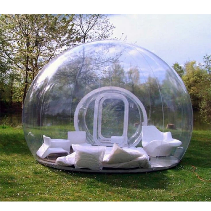 Outdoor Single Tunnel Inflatable Bubble Tent, Transparent Bubble Tent