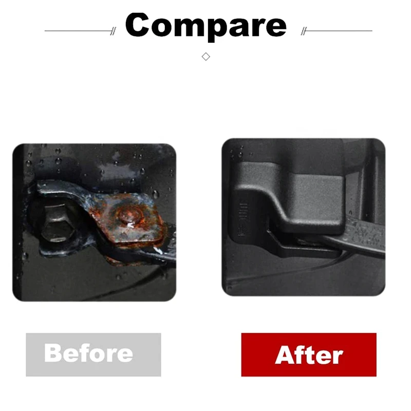 Door Lock Arm Protection Protector Cover Stopper Buckle Cap Anti-Rust Interior Accessories for Ford Mustang 2015-2020 image 4