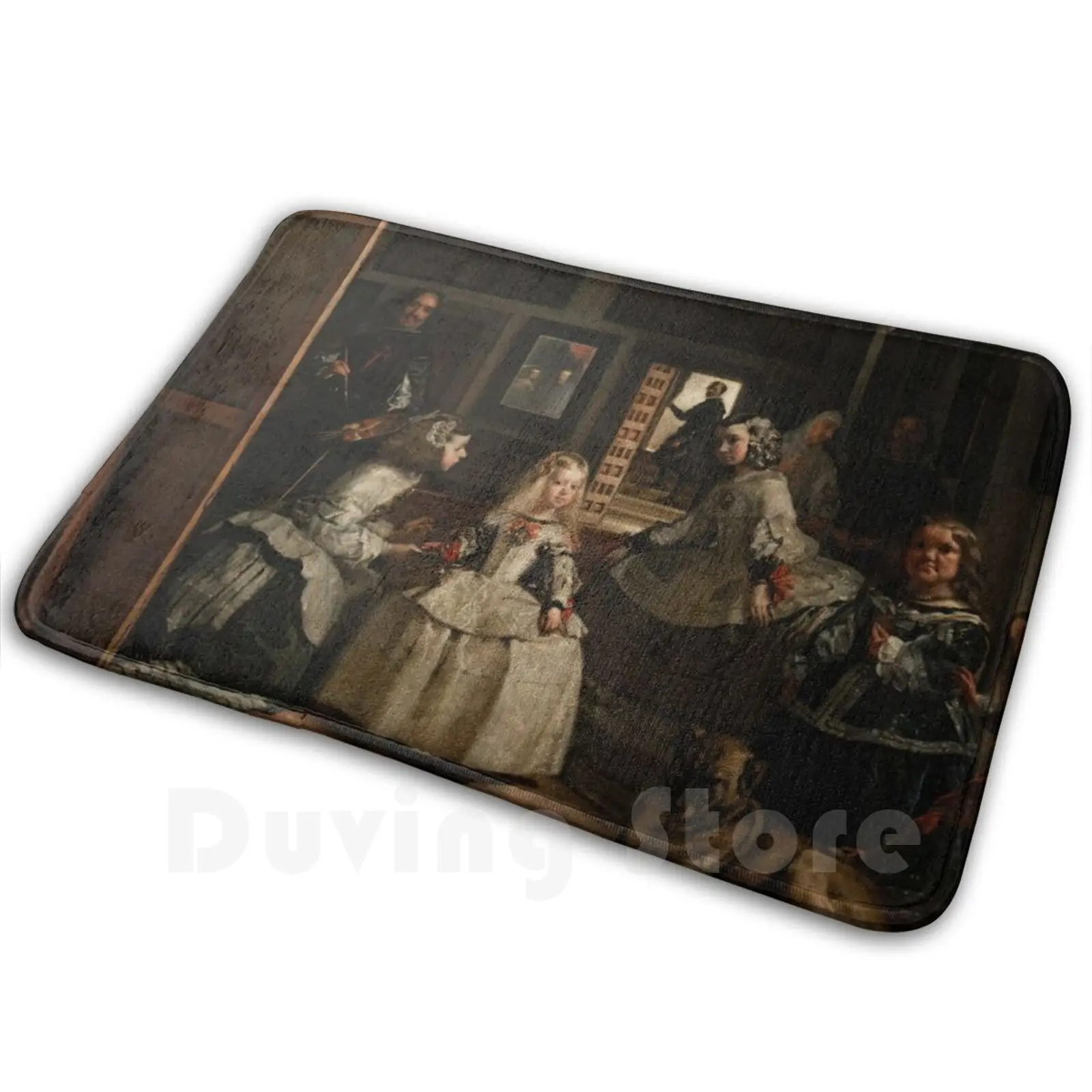 Las Meninas , Diego Velázquez , Meninas , Diego , Velazquez Soft Non-Slip Mat Rug 2383 Carpet Cushion Las Meninas Diego