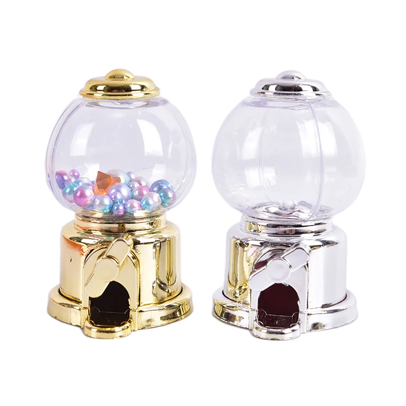 Children Cute Sweets Mini Candy Machine Bubble Dispenser Coin Bank Money Saving Box Baby Christmas Birthday Best Gift for Kids