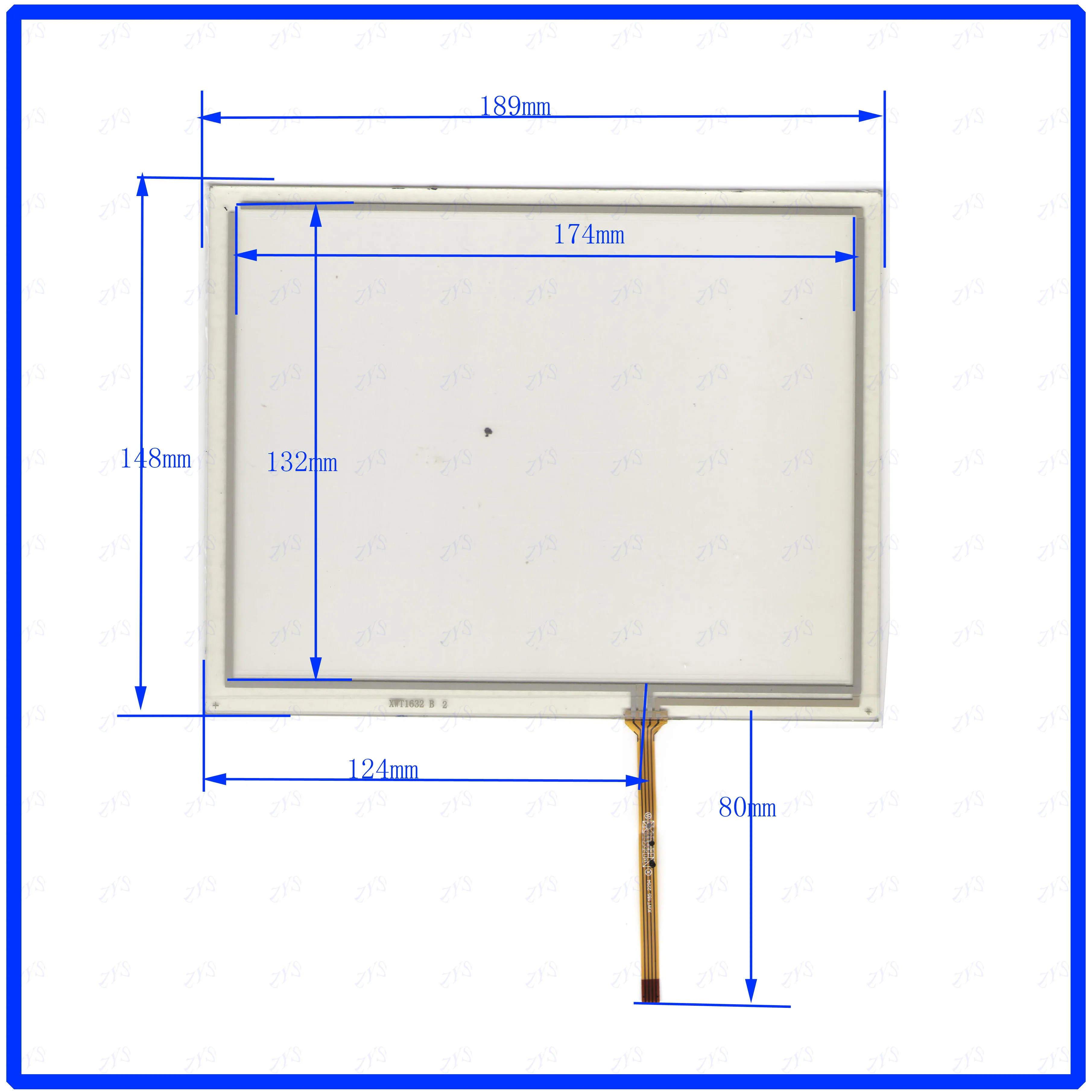 

ZhiYuSun XWT1632 189*148mm 8Iinch 4 wire TOUCH SCREEN touch panel this is compatible 189*148