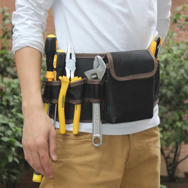 Canvas Tool Bag/Multi-Function/Waist Bag/Waterproof And Wear-Resistant/Electrician Maintenance Waist Bag/Shoulder Bag