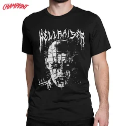 Hellraiser Men T Shirt Horror Funny Tee Shirt Short Sleeve Round Collar T-Shirts 100% Cotton Printed Tops