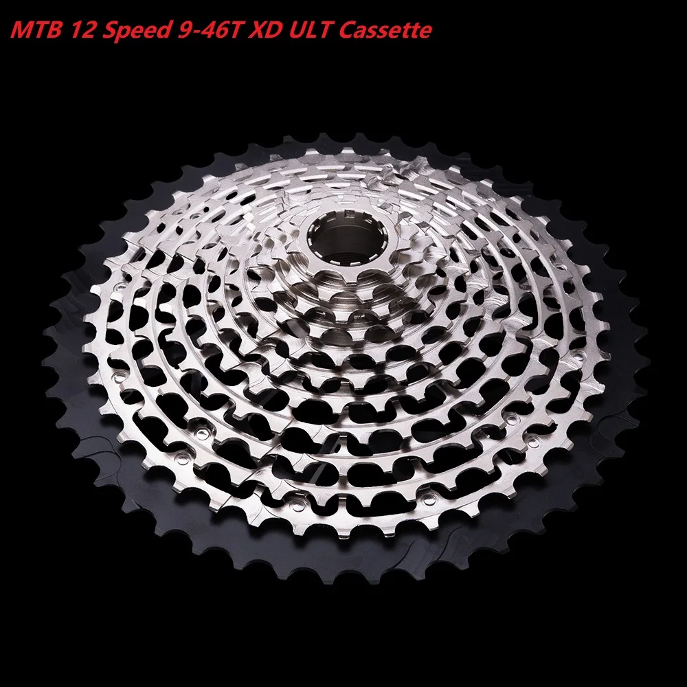 Ultralight  MTB 12 Speed 9-46T ULT XD Cassette Full steel Durable Ultimate 12s Mountain Bike XD Freewheel 9-46 k7 Sprocket