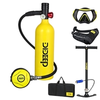 DIDEEP X4000 Scuba Diving Equipment Snorkel Mask Diving Gear for Diver Mini Oxygen Tank Cylinder Underwater Breathing Device 1L