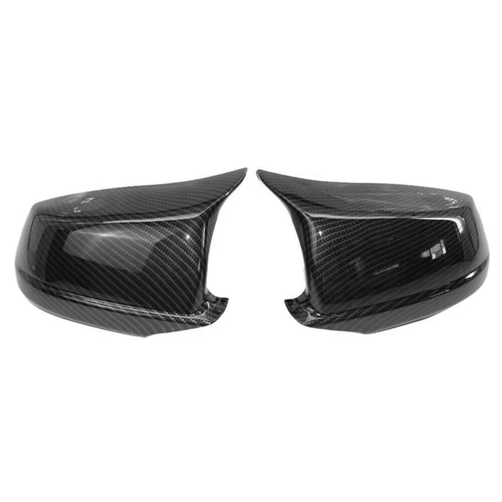 Car Side Mirror Cover Rear View Mirrors Trim For BMW 5 Series F10 2010 2011 2012 2013 & M Series M5 F10 2011 Carbon Fiber Look