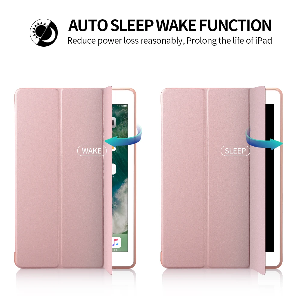 Magnetic Cover For iPad Air 1 Case A1474/A1475/A1476 Auto Sleep/Wake Up PU Leather Silicone Soft Stand Cover For iPad Air