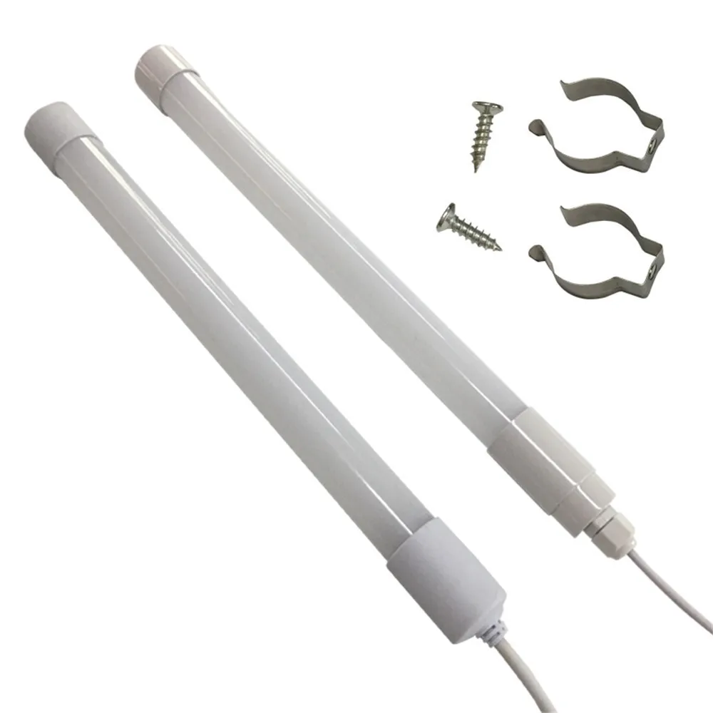 Imagem -06 - Graus de Iluminação Tubo Plástico 1ft 2ft 3ft 4ft Pendurado Fio Ip67 à Prova Dip67 Água t8 Led Tubo Tanque de Peixes Luz 20 Peças 360