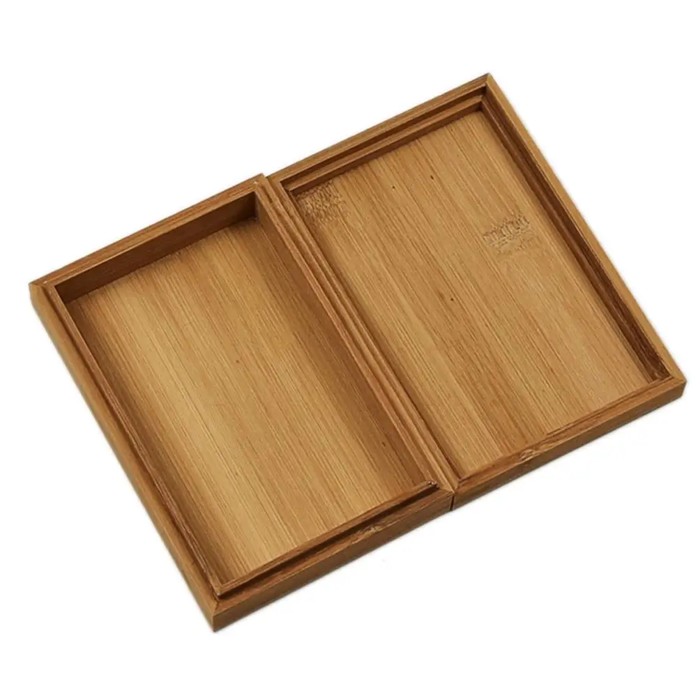 Creative Wooden Storage Box Tea Bamboo Packing Box Push-pull Switch Desktop Small Jewelry Finishing Box Packaging Case