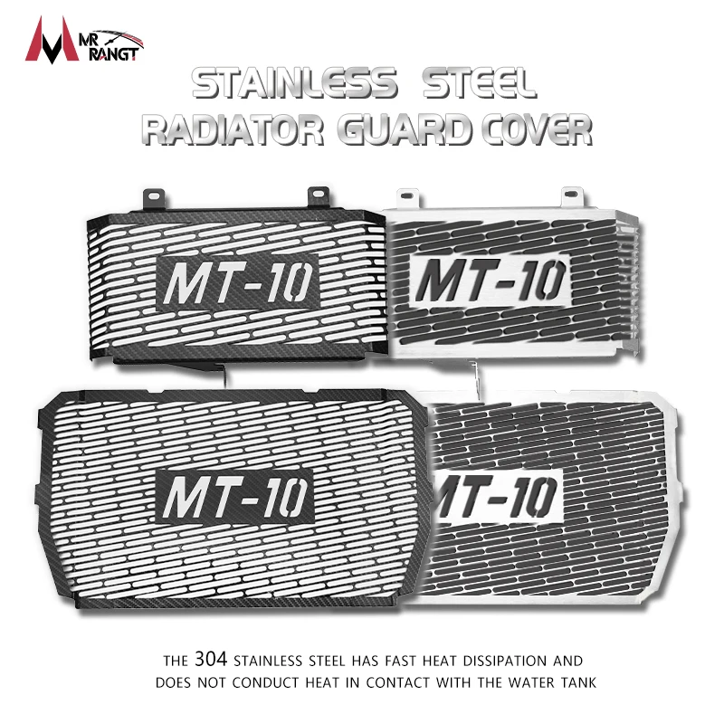 

For Yamaha MT-10 MT10 MT 10 FZ10 FZ 10 FZ-10 2016-2020 Motorcycle Radiator Grille Guard Oil Cooler Cooling Cover Protection