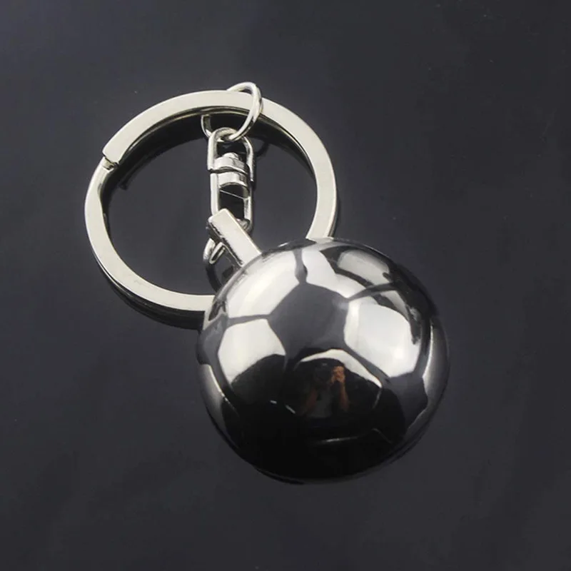 Llavero con colgante de fútbol, llavero creativo y bonito giratorio de fútbol, juego mundial, deporte, conmemorativo, regalo para amantes del fútbol