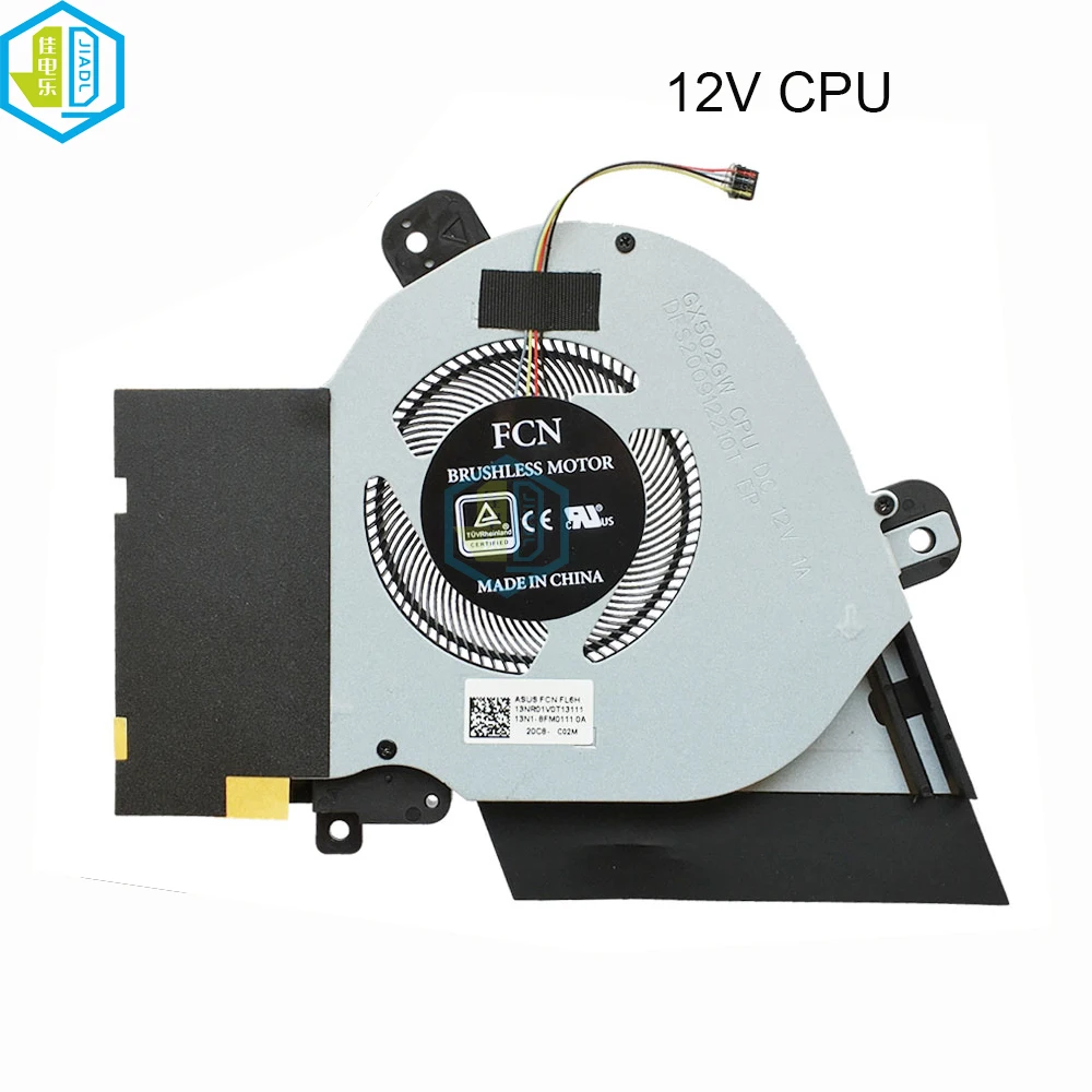 Imagem -02 - Ventiladores de Refrigeração Portáteis para Asus Rog Zephyrus Ventilador do Radiador Cpu Cooler M15 Gu502 Gu502g Gu502gv gw Gu502lv 13nr0240t01211 02211