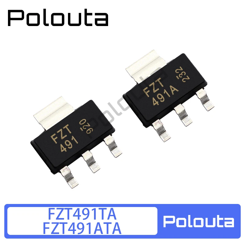 10 Pcs Polouta FZT491ATA FZT491A SOT223 NPN Mid-power Transistor Akustische Komponenten Kits Arduino Nano Integrated Circuit