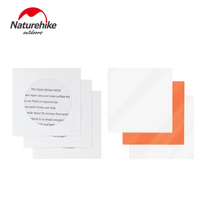 Naturehike 3PCS TPU Gear Repair Patch Waterproof Patch Sleeping bag tent inflatable cushion pillow waterproof trap stickers