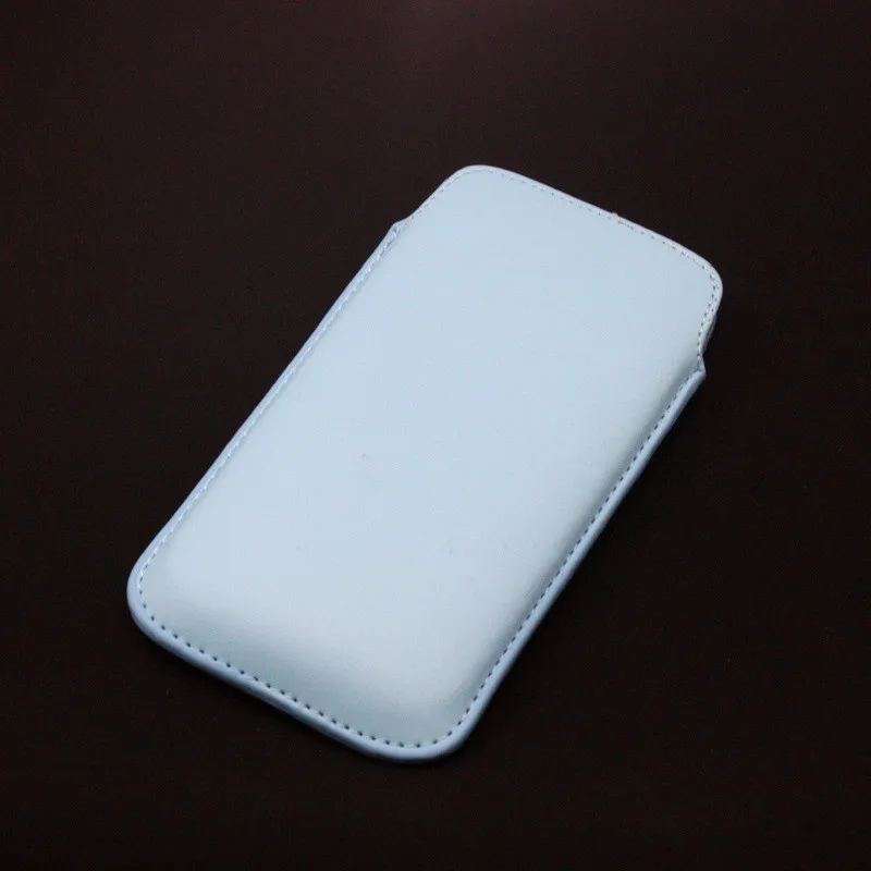 Pull & Push Tab Leather Case Pouch For iPhone 15 11 12 13 14 Pro 6.1 Inches