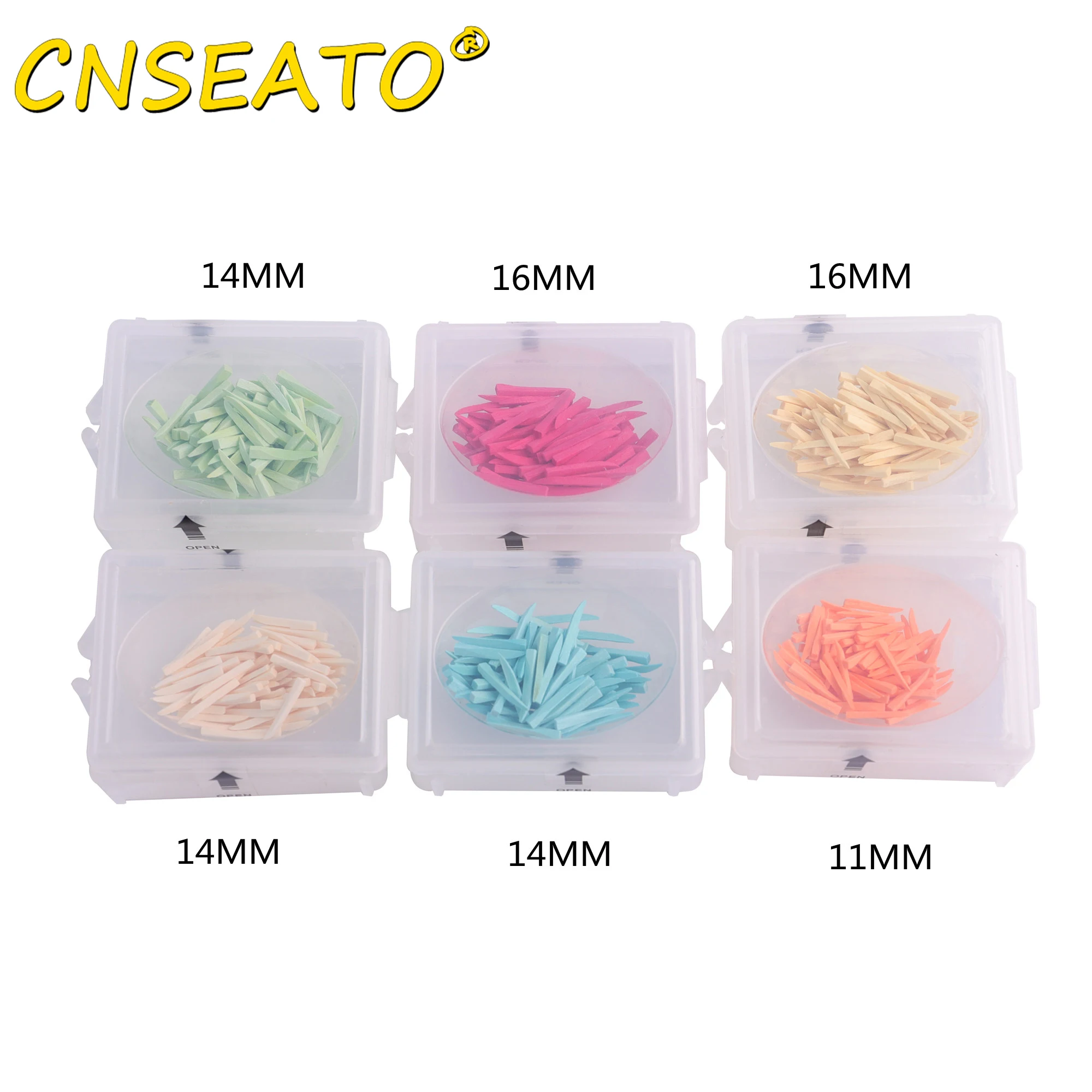 CNSEATO 100 Pcs Dental Fixing Wooden Wedges Dentistry Lab Materials Wedge Wood Restoration Interdental Composite Matrice Tool