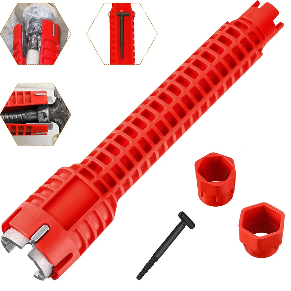 Neue 8 In 1 Multi Key Wildwasserbahn Magie Wrench Sink Sanitär Werkzeuge Magie Schlüssel 8 in 1 Multifunktionale Englisch Schlüssel sanitär Schlüssel Werkzeug – Detail 13
