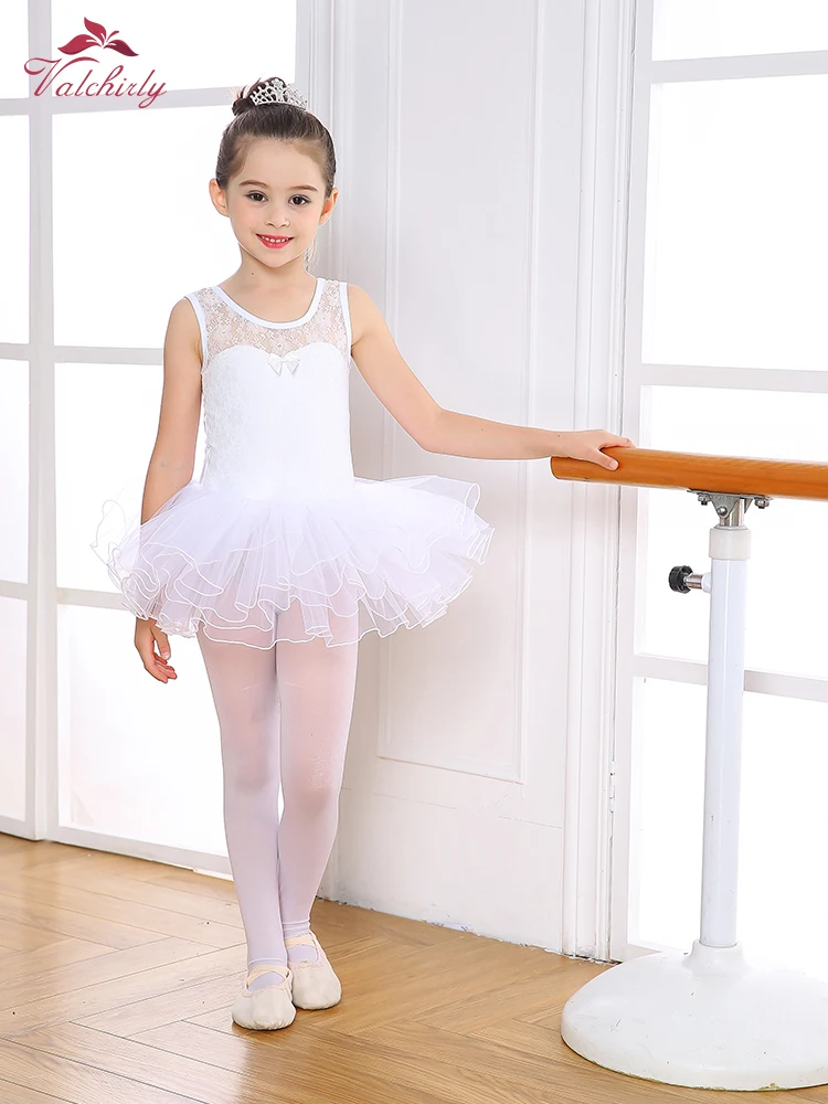 Girls Gymnastics Leotard,Dance Costume Dress,Kids Ballet Tutu Dress with Underpants,Children Skirt